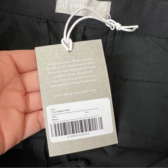 Everlane The Dream Pant in Black Size Large NWT - Picture 11 of 13
